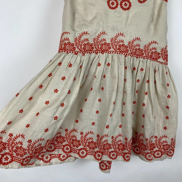 Anthropologie Lithe Linen Sandalwood Blouse Beige - Picture 6 of 11